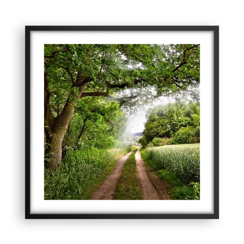 Poster in einem schwarzem Rahmen - Et in Arcadia ego - 50x50 cm