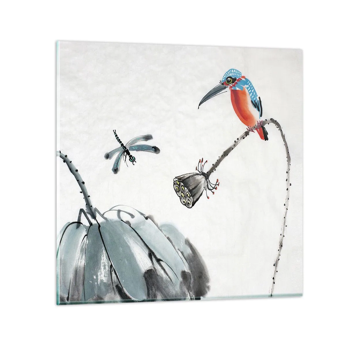 Glasbild - Bild auf glas - Das Leben der Wiese - 60x60 cm