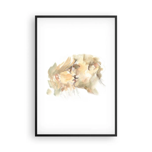 Poster in einem schwarzem Rahmen - Hälfte gefunden? - 61x91 cm