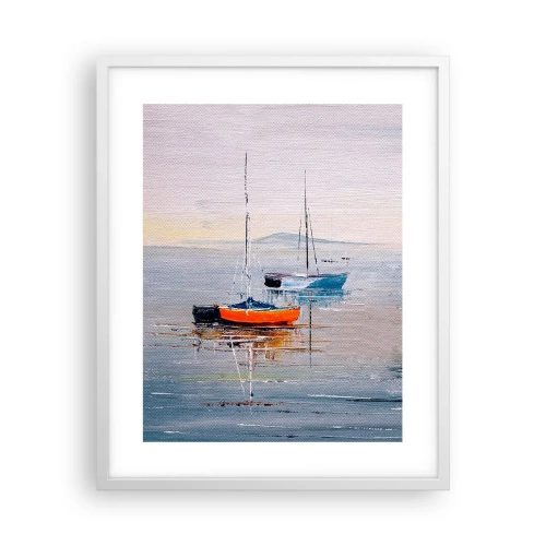 Poster in einem weißen Rahmen - Wohlverdiente Ruhe - 40x50 cm