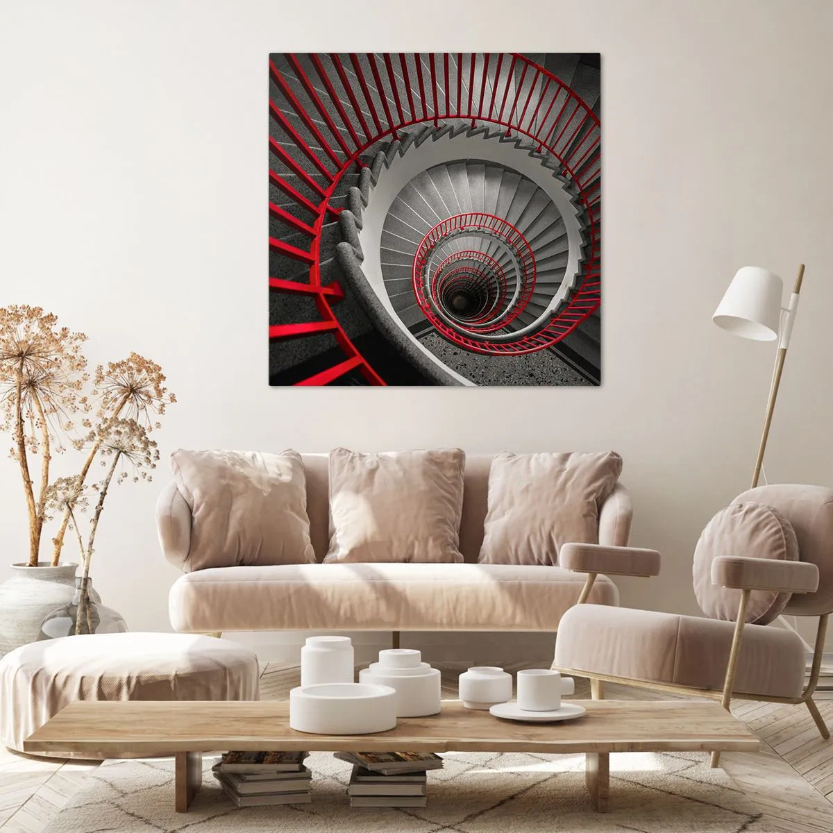 Bild auf Leinwand - Leinwandbild - Architekturspaß - 70x70 cm