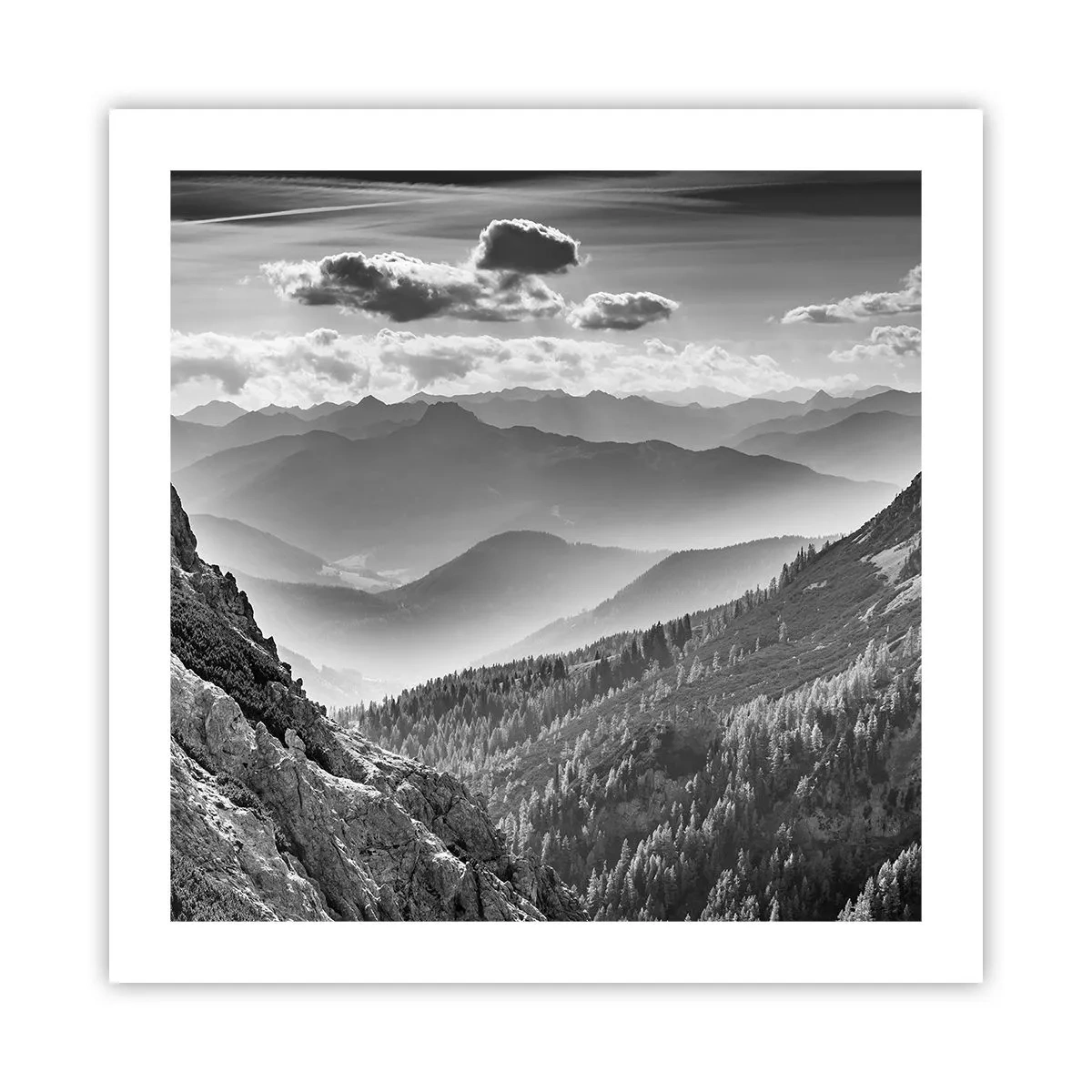 Poster - Bis zum Horizont - 50x50 cm