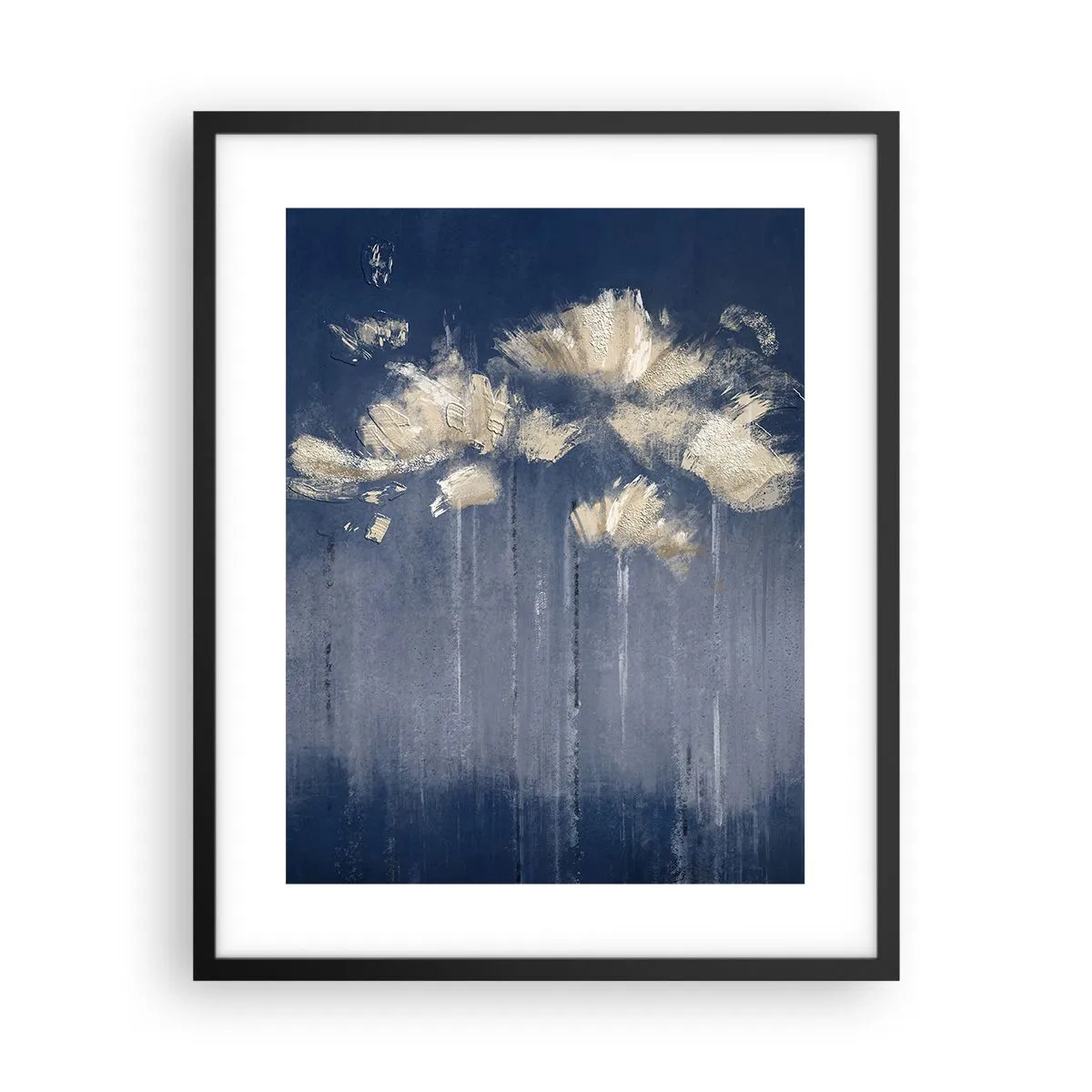 Poster in einem schwarzem Rahmen - Wie Blütenblätter im Wind - 40x50 cm