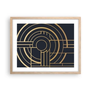 Poster in einem Rahmen aus heller Eiche - Wendungen der Dinge - 50x40 cm
