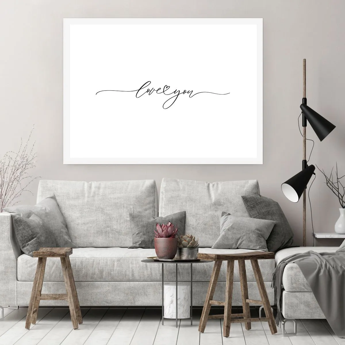 Poster - Schwarz auf weiß - 91x61 cm