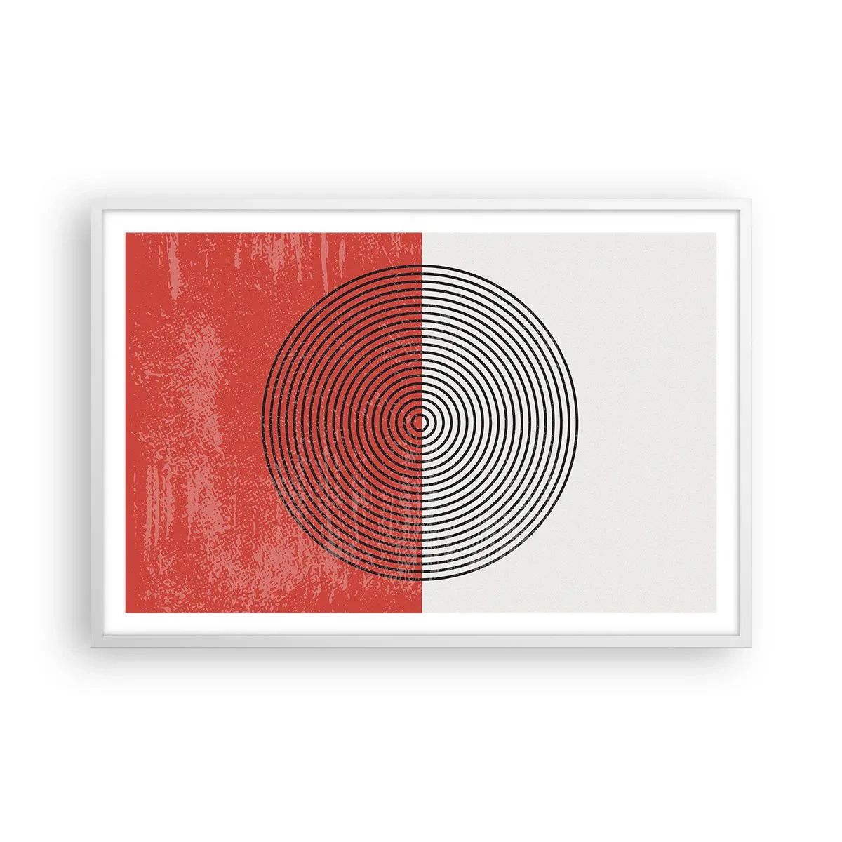 Poster in einem weißen Rahmen - Auf den Punkt gebracht - 91x61 cm