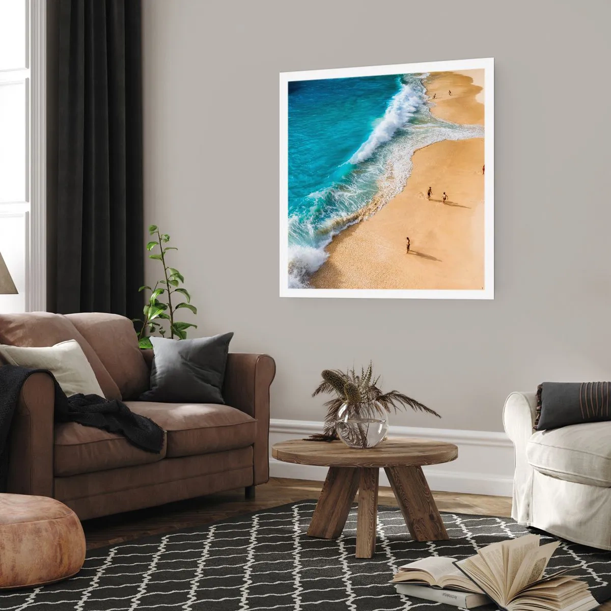 Poster - Und dann die Sonne, der Strand… - 30x30 cm