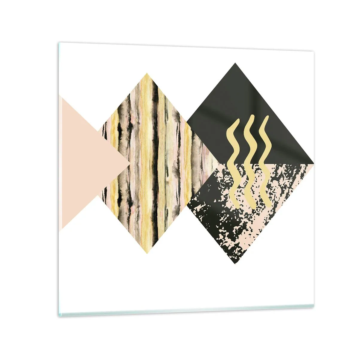 Glasbild - Bild auf glas - Es ist nicht so einfach - 60x60 cm