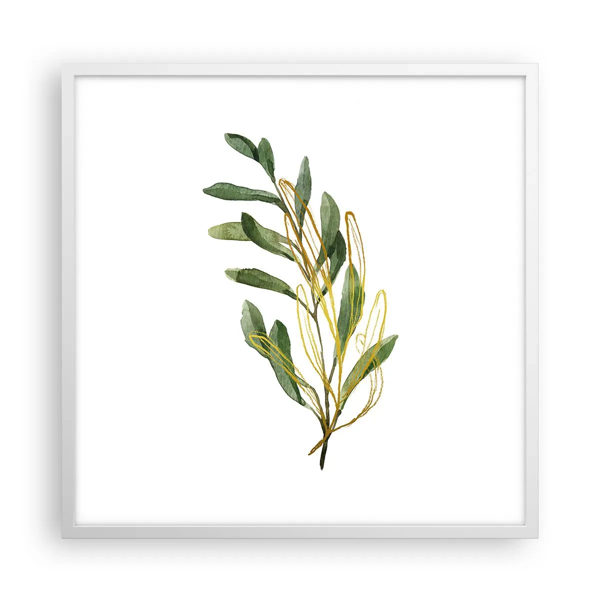 Poster in einem weißen Rahmen - Alles was gut ist - 60x60 cm