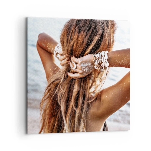 Bild auf Leinwand - Leinwandbild - Eine Schwester von Wasser und Sonne - 50x50 cm