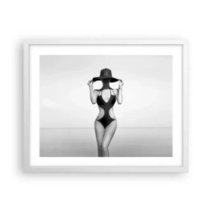 Poster in einem weißen Rahmen - Mein Name ist: Eleganz - 50x40 cm