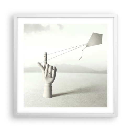 Poster in einem weißen Rahmen - Kraftprobe - 50x50 cm