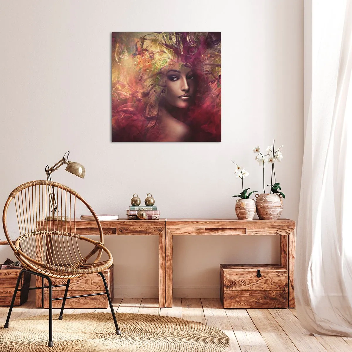 Bild auf Leinwand - Leinwandbild - Ich bin hier! - 50x50 cm