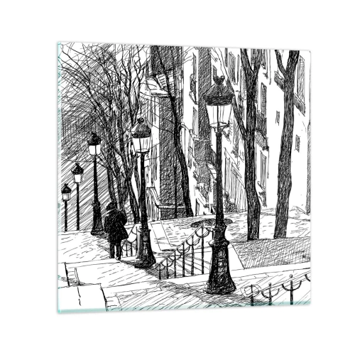 Glasbild - Bild auf glas - Liebesgeschichte oder Horrorgeschichte? - 30x30 cm