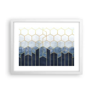 Poster in einem weißen Rahmen - Komposition im synkopischen Rhythmus - 40x30 cm