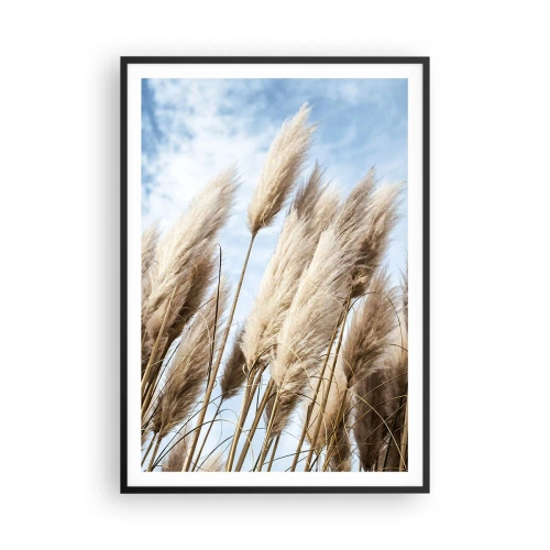 Poster in einem schwarzem Rahmen - Sonnige und windige Liebkosungen - 70x100 cm