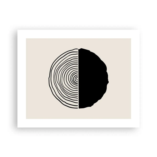 Poster - Halb und halb - 50x40 cm