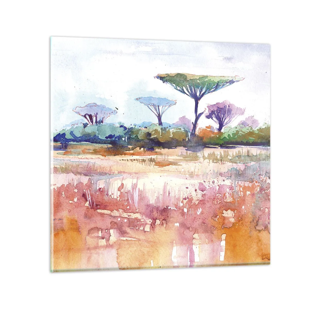 Glasbild - Bild auf glas - Savannah-Farben - 50x50 cm