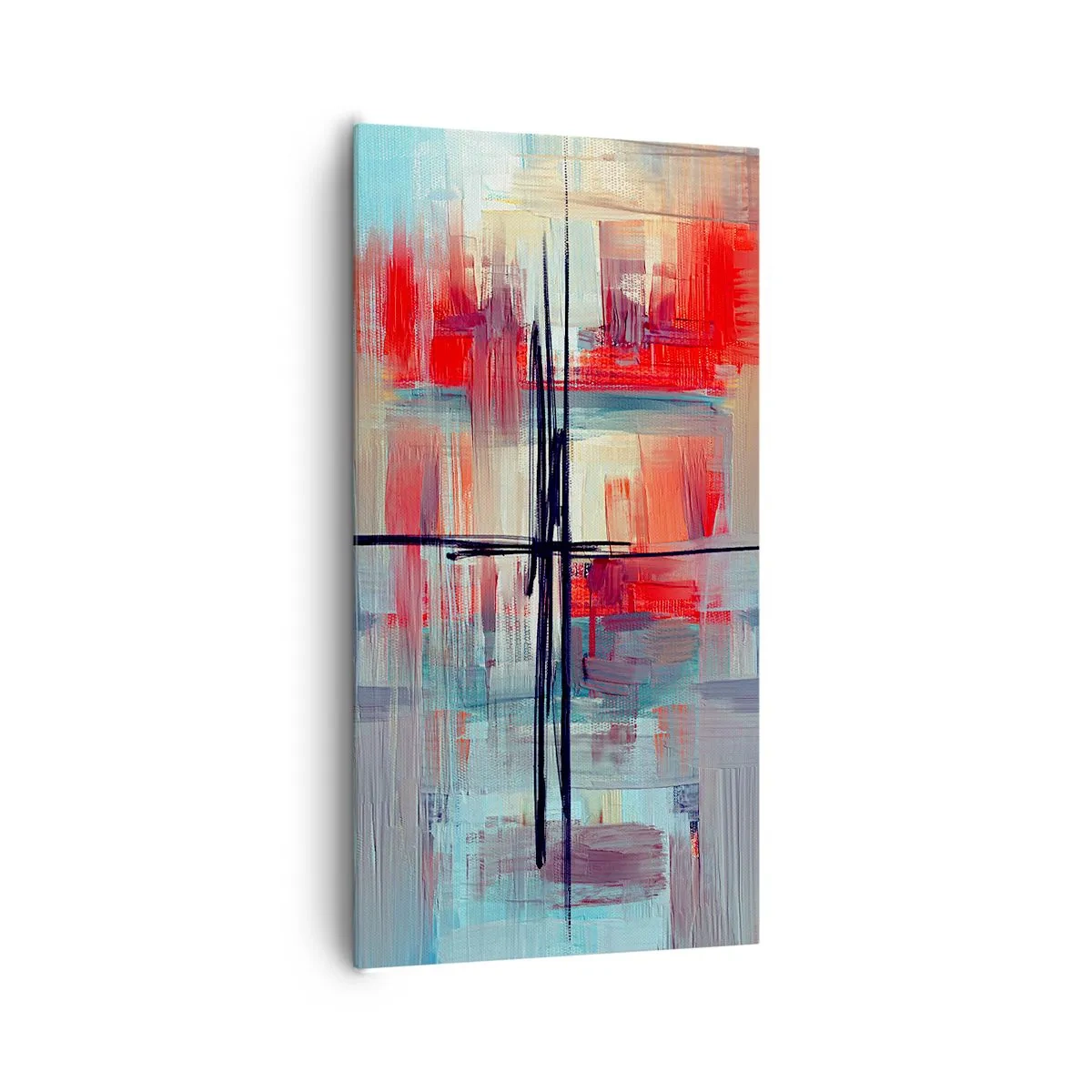 Bild auf Leinwand - Leinwandbild - Landschaft in einer unbekannten Dimension - 65x120 cm