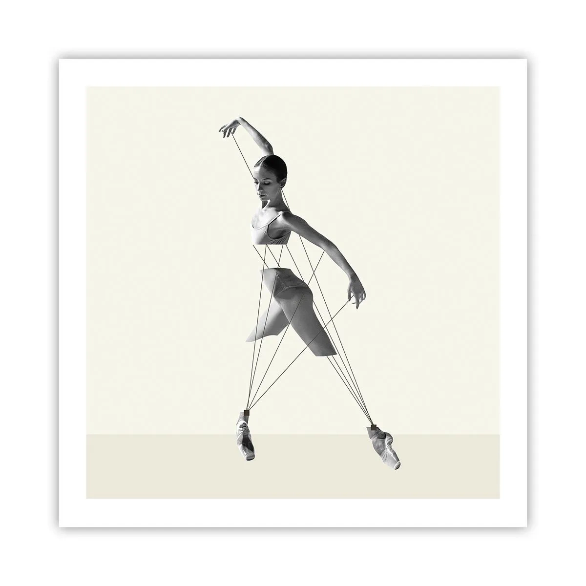 Poster - Im Theater der Welt - 60x60 cm