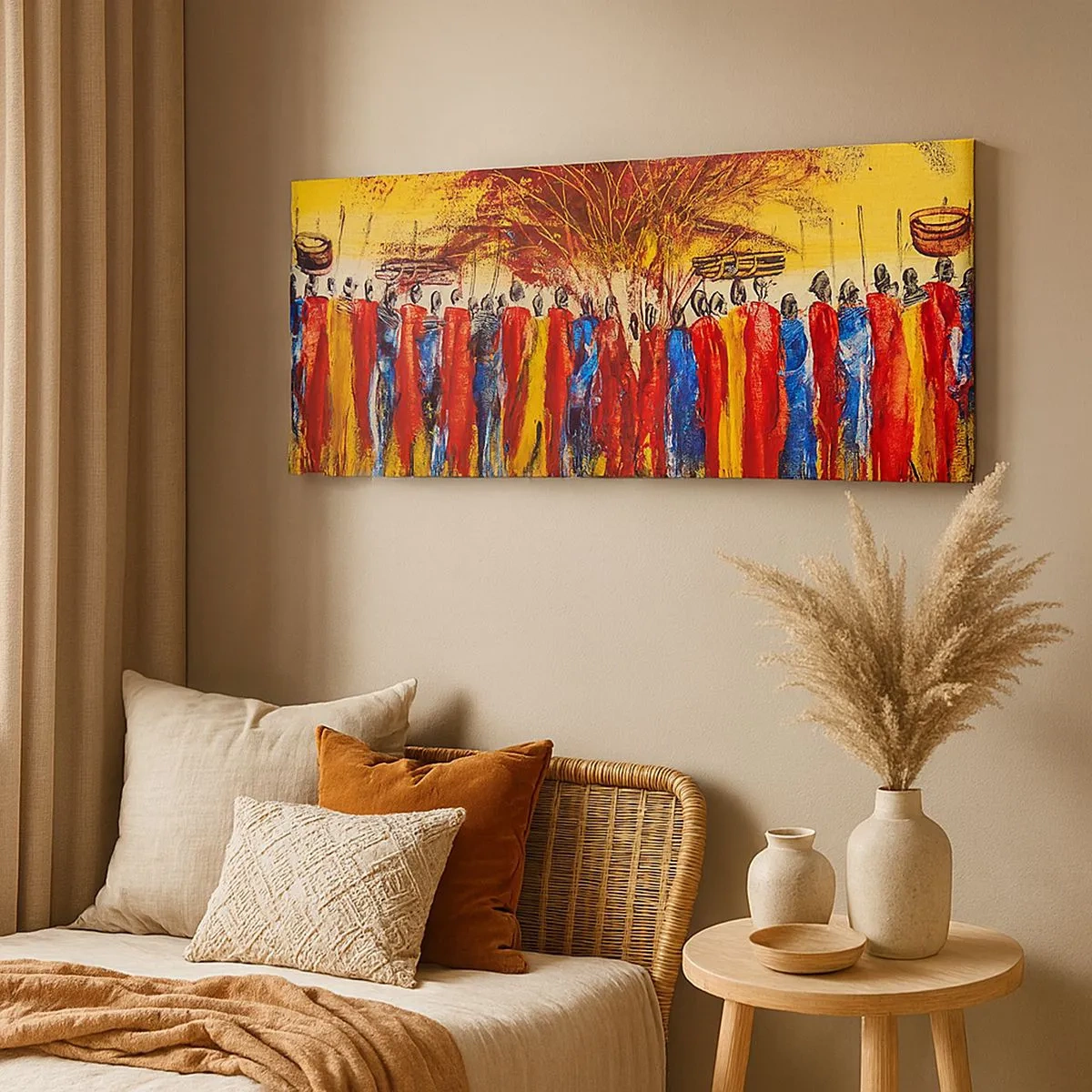 Bild auf Leinwand - Leinwandbild - Dort, dort, dort gehen sie - 100x40 cm