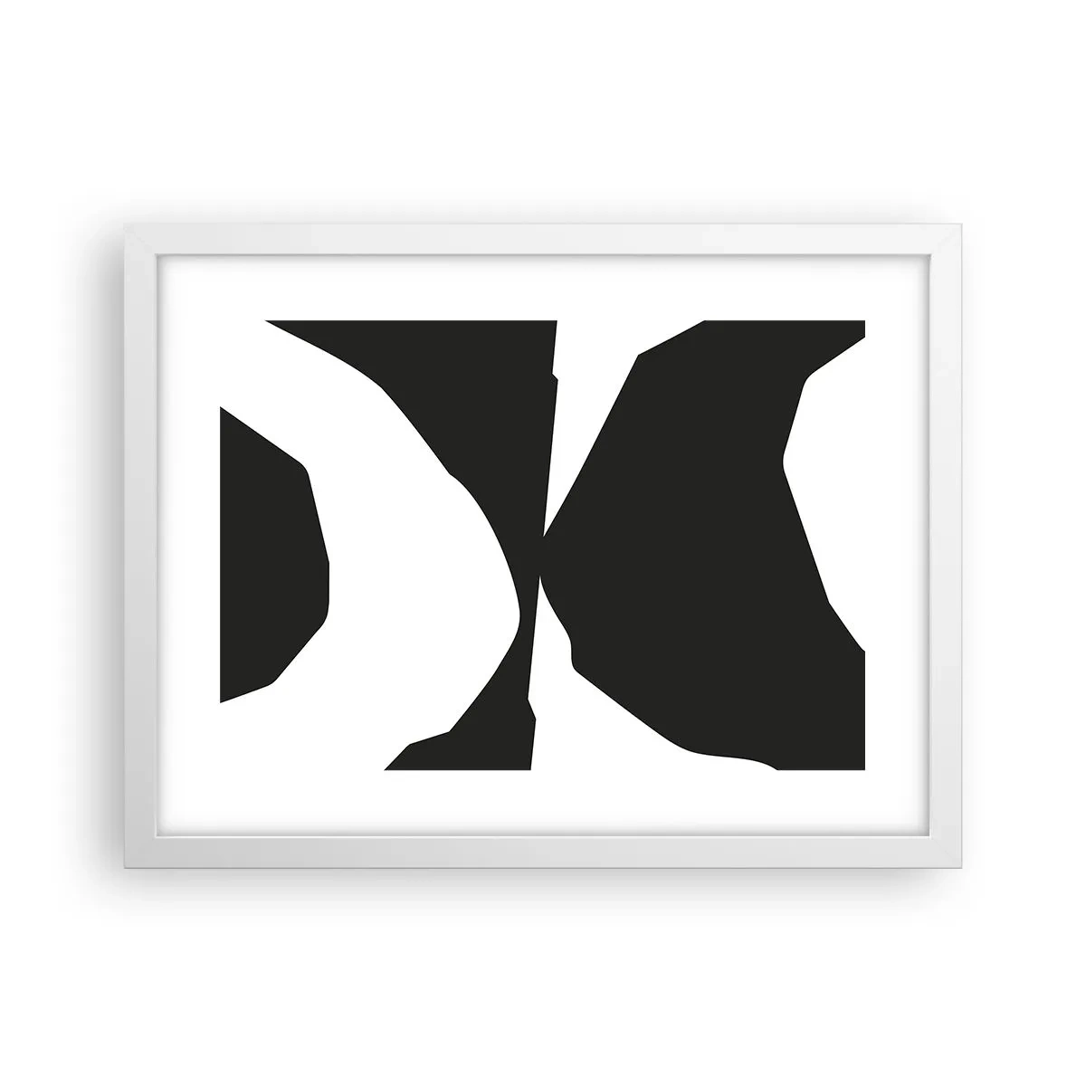 Poster in einem weißen Rahmen - Positiv negativ - 40x30 cm