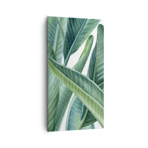 Bild auf Leinwand - Leinwandbild - An und für sich Grün - 55x100 cm