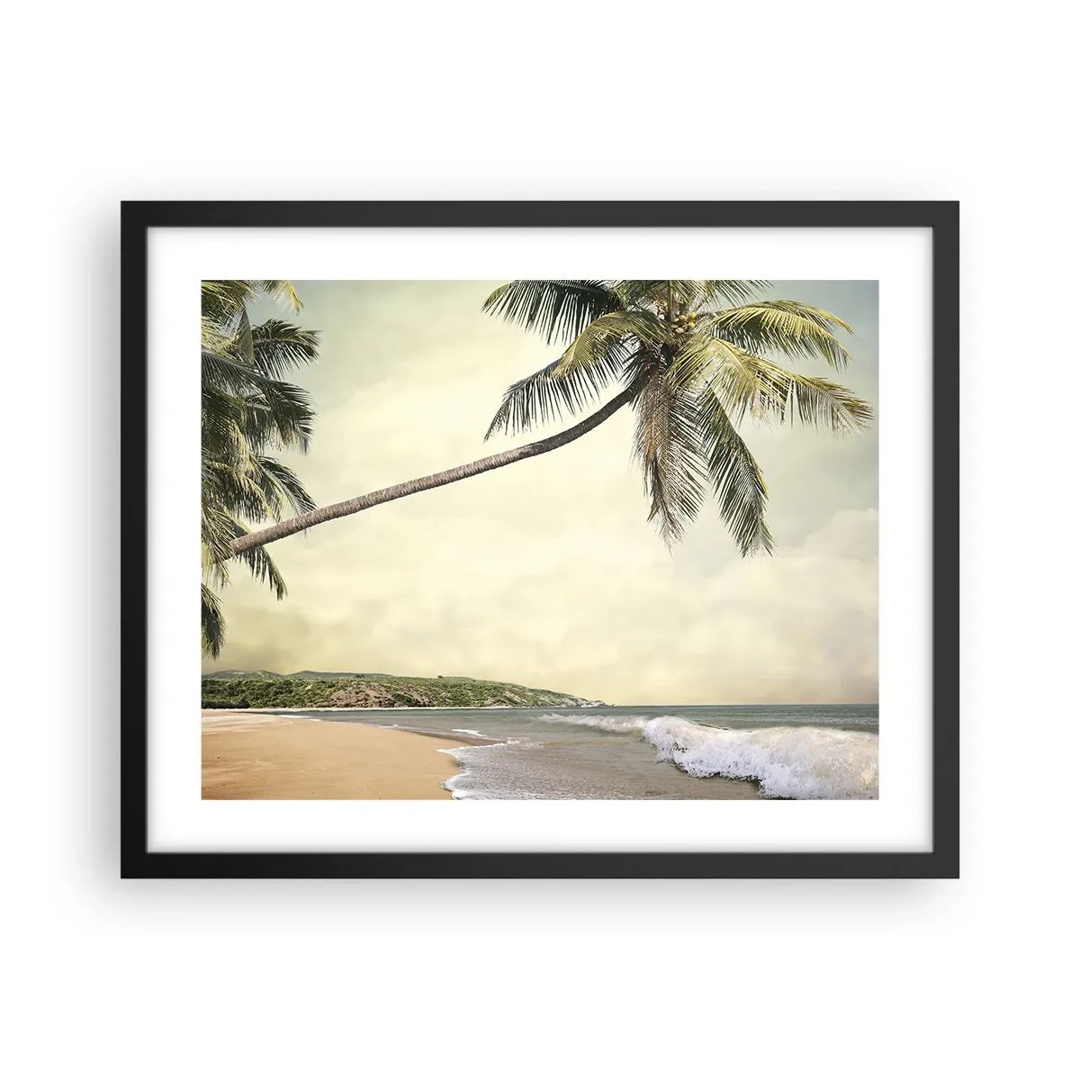 Poster in einem schwarzem Rahmen - Tropischer Traum - 50x40 cm