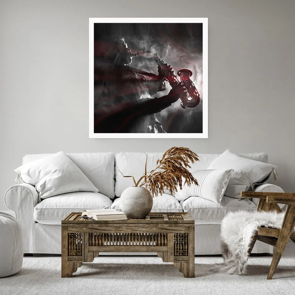 Poster - In den Dämpfen des Jazz - 50x50 cm