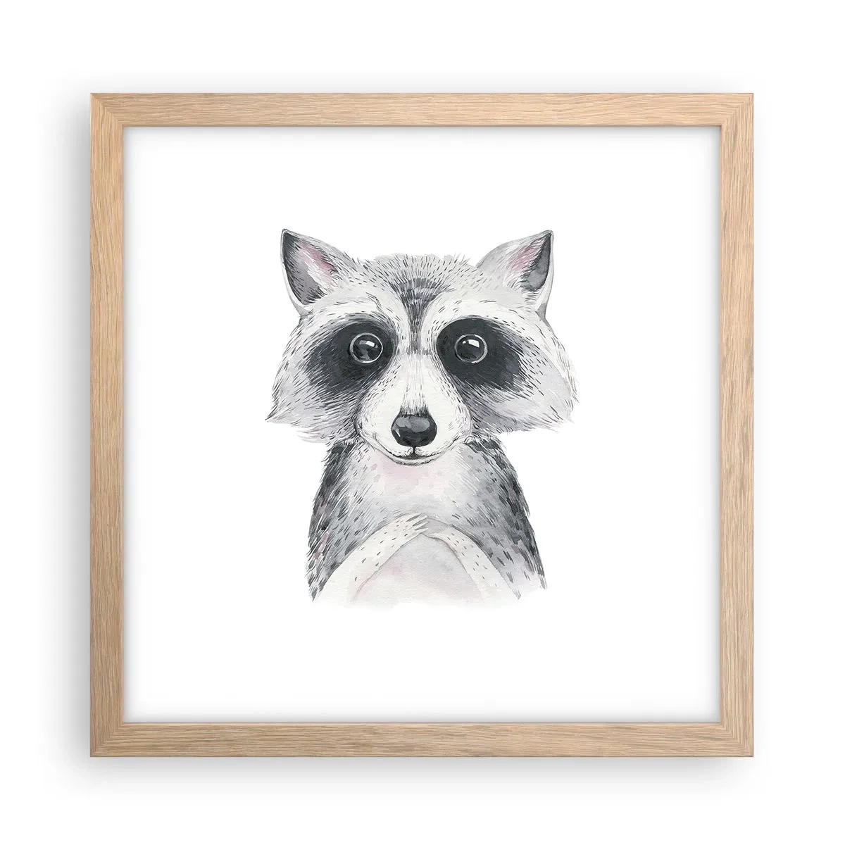 Poster in einem Rahmen aus heller Eiche - Ein Moment zum Bewegen - 30x30 cm