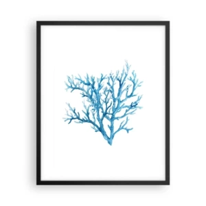 Poster in einem schwarzem Rahmen - Nautisches Filigran - 40x50 cm