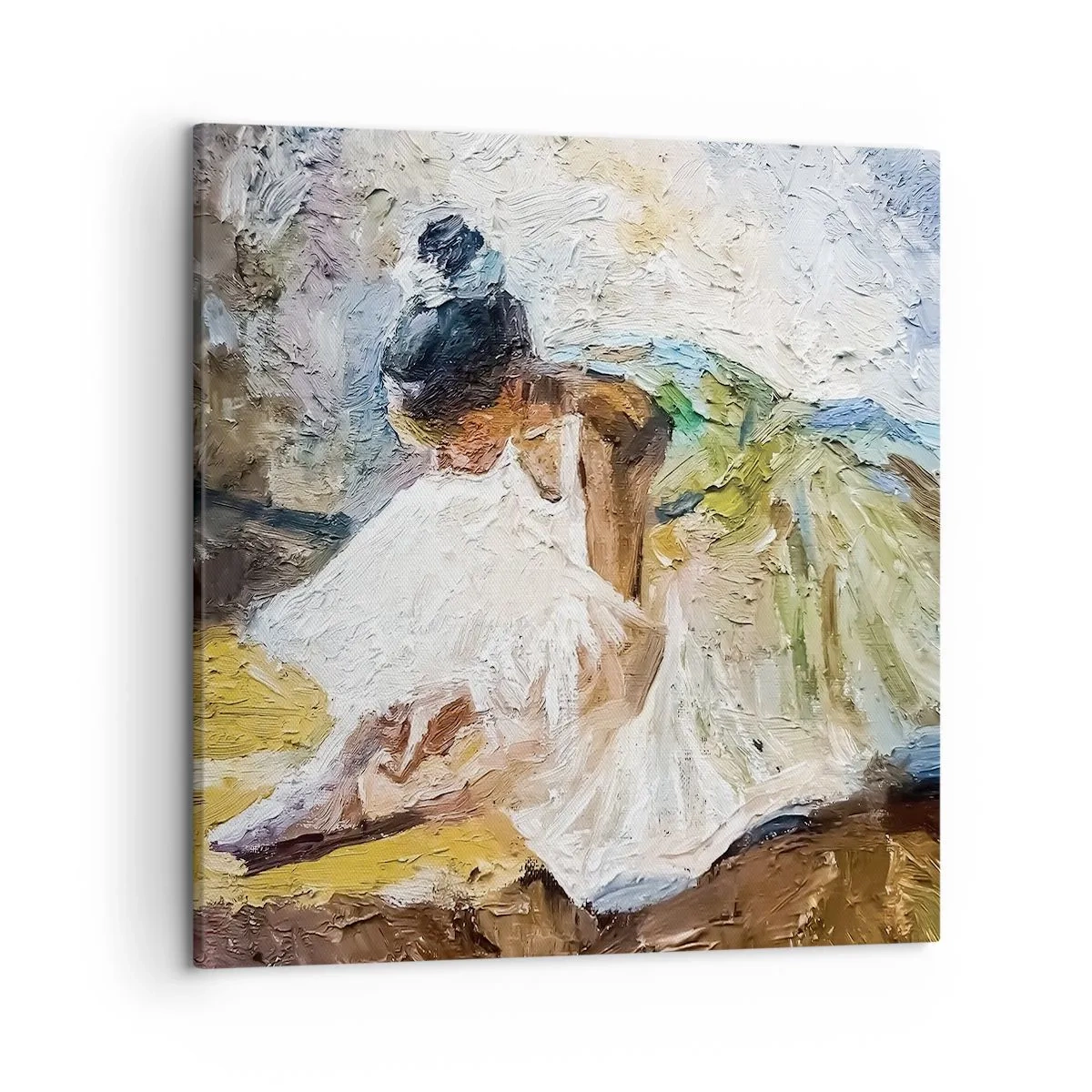 Bild auf Leinwand - Leinwandbild - Aus einem Gemälde von Degas - 50x50 cm