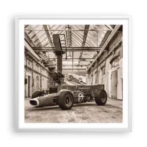 Poster in einem weißen Rahmen - Die Siegerruhe - 60x60 cm