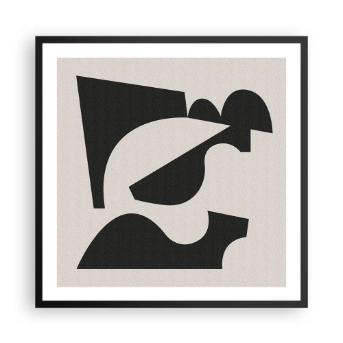 Poster in einem schwarzem Rahmen - Zum Selbstbauen - 60x60 cm