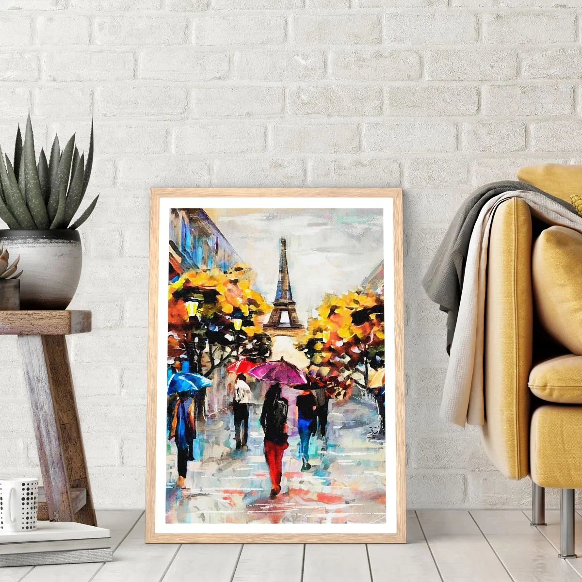 Poster in einem Rahmen aus heller Eiche - Besonders schön im Herbst - 40x50 cm