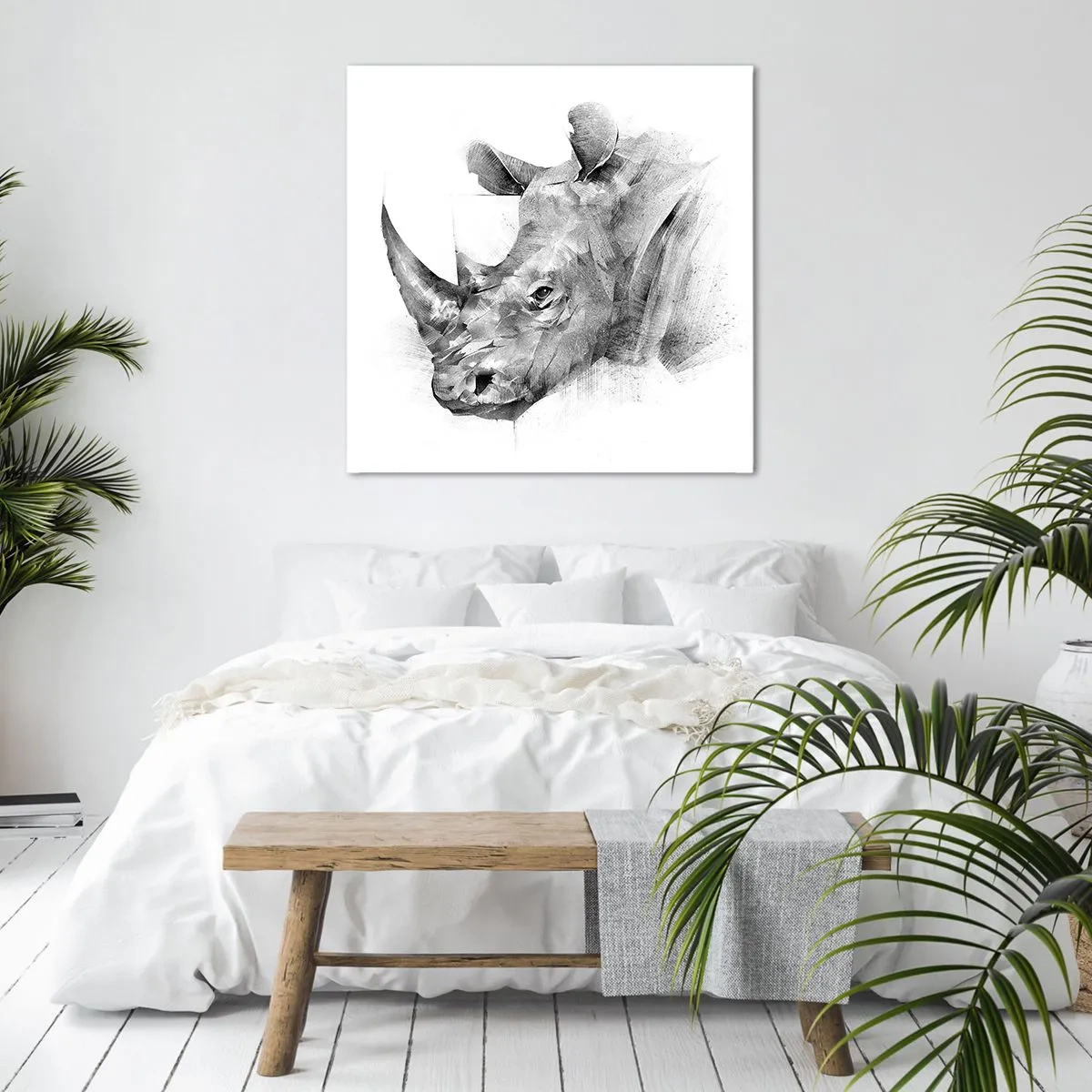 Bild auf Leinwand - Leinwandbild - Afrikanisches Porträt - 60x60 cm