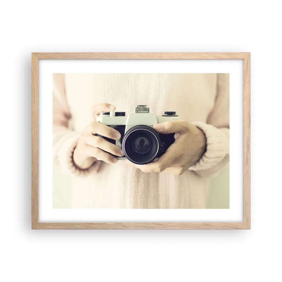 Poster in einem Rahmen aus heller Eiche - Um mehr zu sehen ... - 50x40 cm