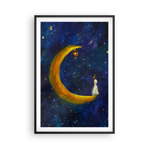 Poster in einem schwarzem Rahmen - Der Ruf der Welt - 61x91 cm