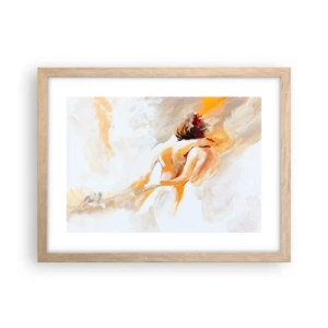 Poster in einem Rahmen aus heller Eiche - Am Himmel der Nähe - 40x30 cm