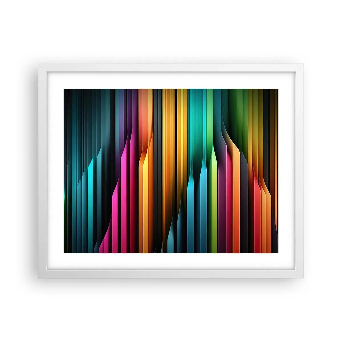 Poster in einem weißen Rahmen - Lichtorgan - 50x40 cm