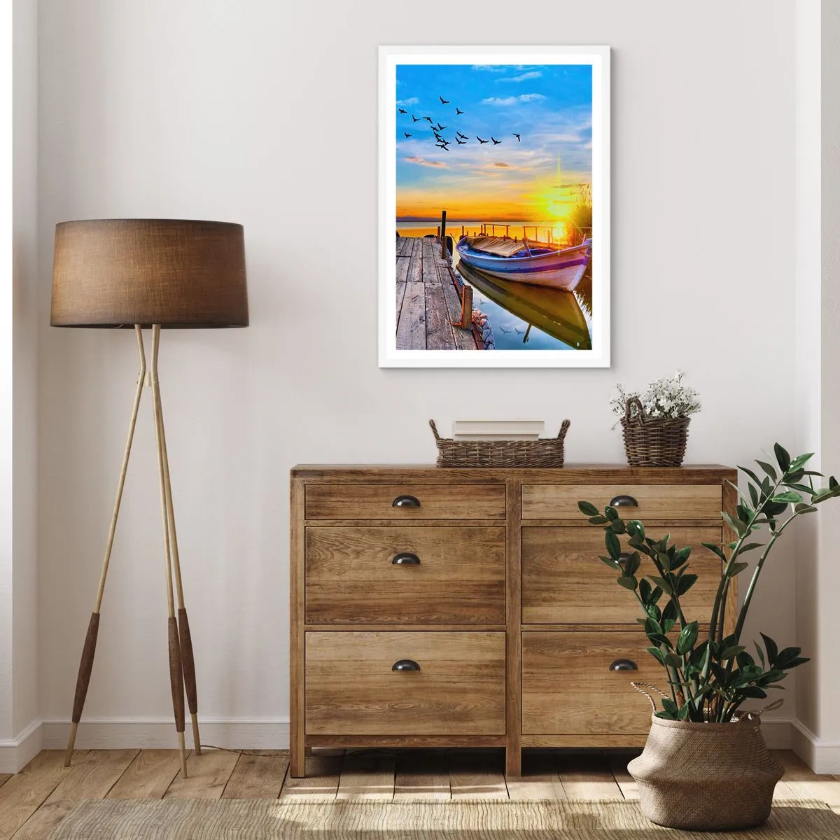 Poster in einem weißen Rahmen - Bis morgen - 40x50 cm