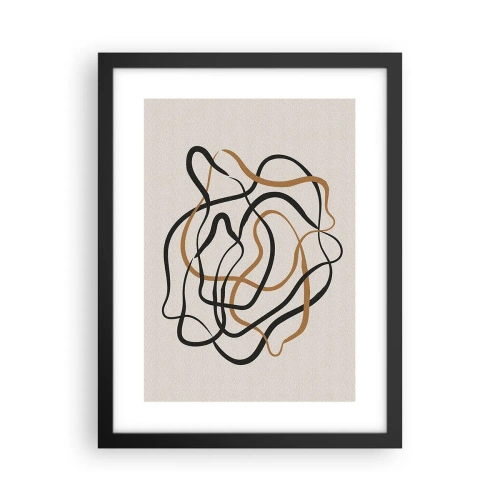 Poster in einem schwarzem Rahmen - Alles ging schief - 30x40 cm