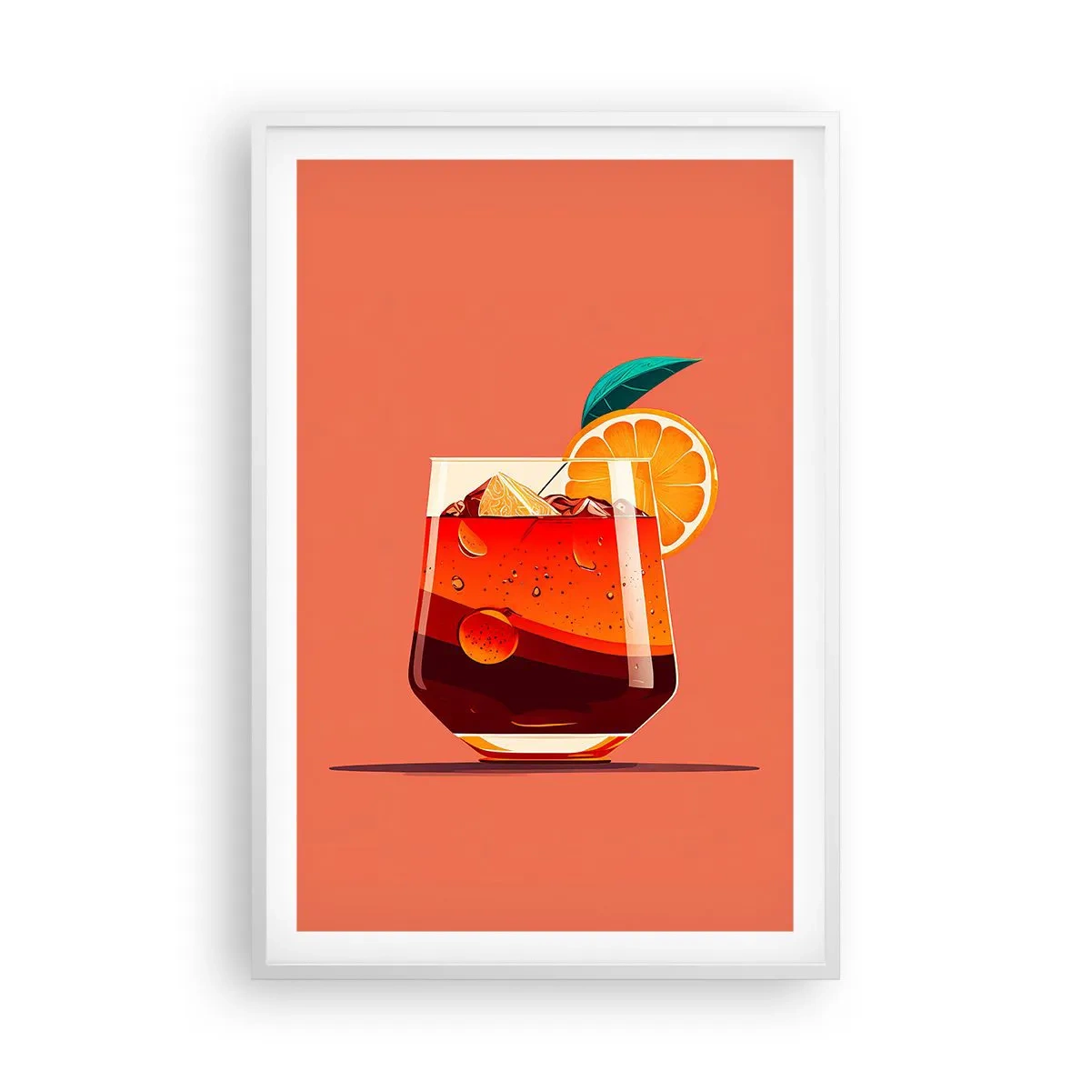 Poster in einem weißen Rahmen - Sommerliche Erfrischung - 61x91 cm