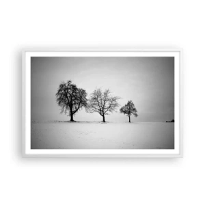 Poster in einem weißen Rahmen - Wovon träumen sie? - 91x61 cm