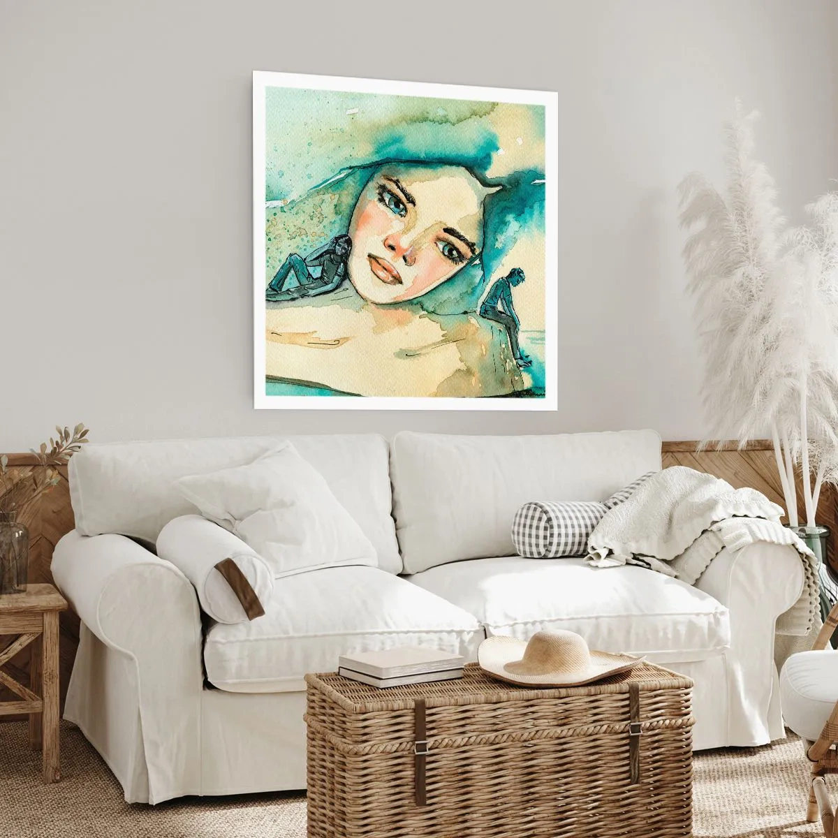 Poster - Bin ich blau? - 40x40 cm