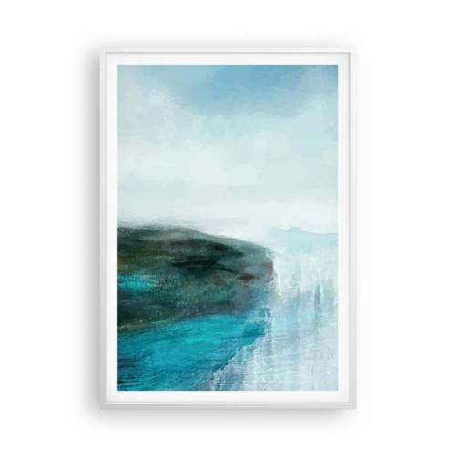 Poster in einem weißen Rahmen - Nautische Abstraktion - 70x100 cm