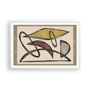 Poster in einem weißen Rahmen - Vertikale und Horizontale - 91x61 cm