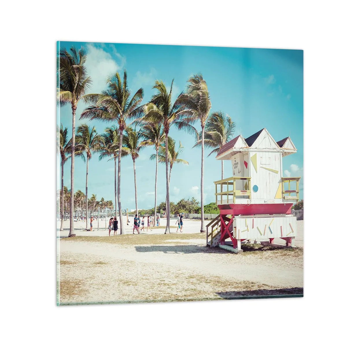 Glasbild - Bild auf glas - Dir steht ein schöner Tag bevor - 70x70 cm