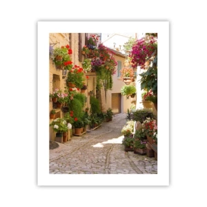 Poster - In der Flut Blumen - 40x50 cm