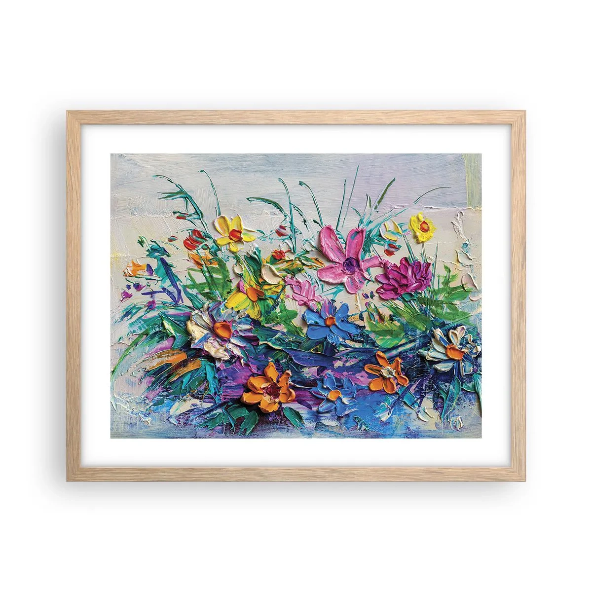 Poster in einem Rahmen aus heller Eiche - Überhaupt kein Stillleben - 50x40 cm